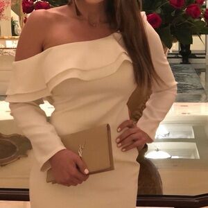 Likely Elegant Off-Shoulder White Dress